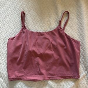 Pink Workout Crop Tank